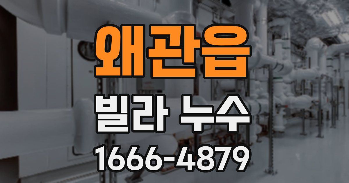 왜관읍 빌라 누수