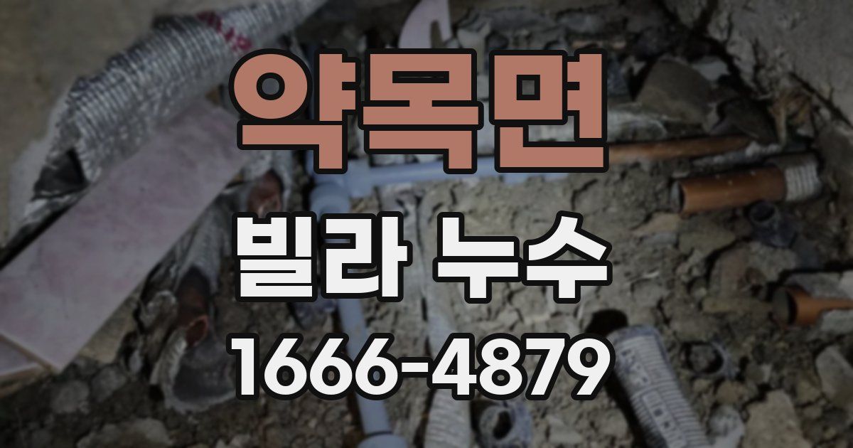 약목면 빌라 누수