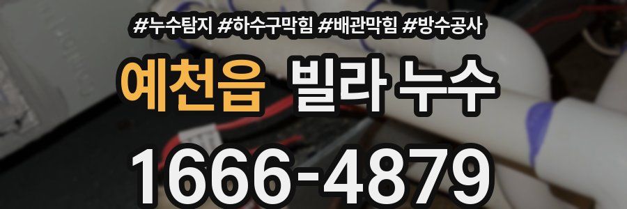 예천읍 빌라 누수