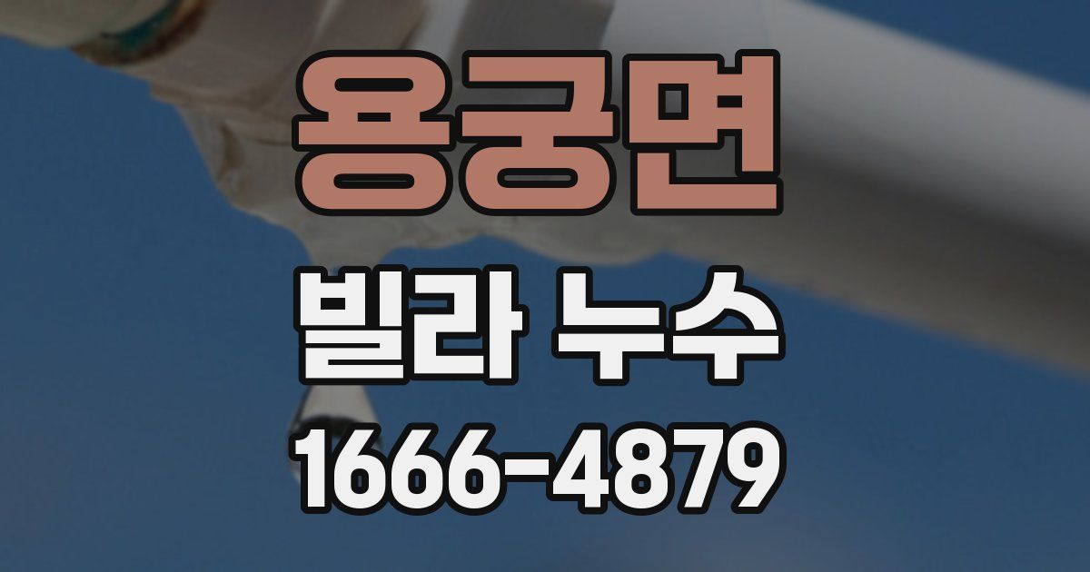 용궁면 빌라 누수