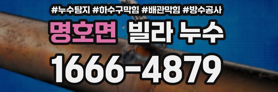 명호면 빌라 누수