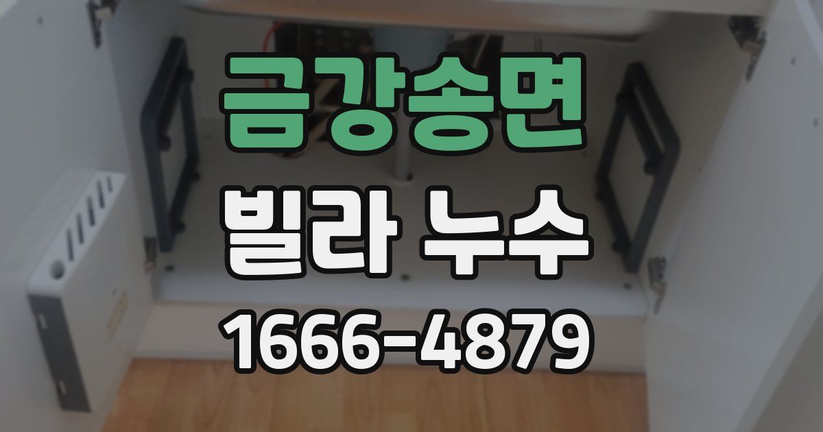 금강송면 빌라 누수