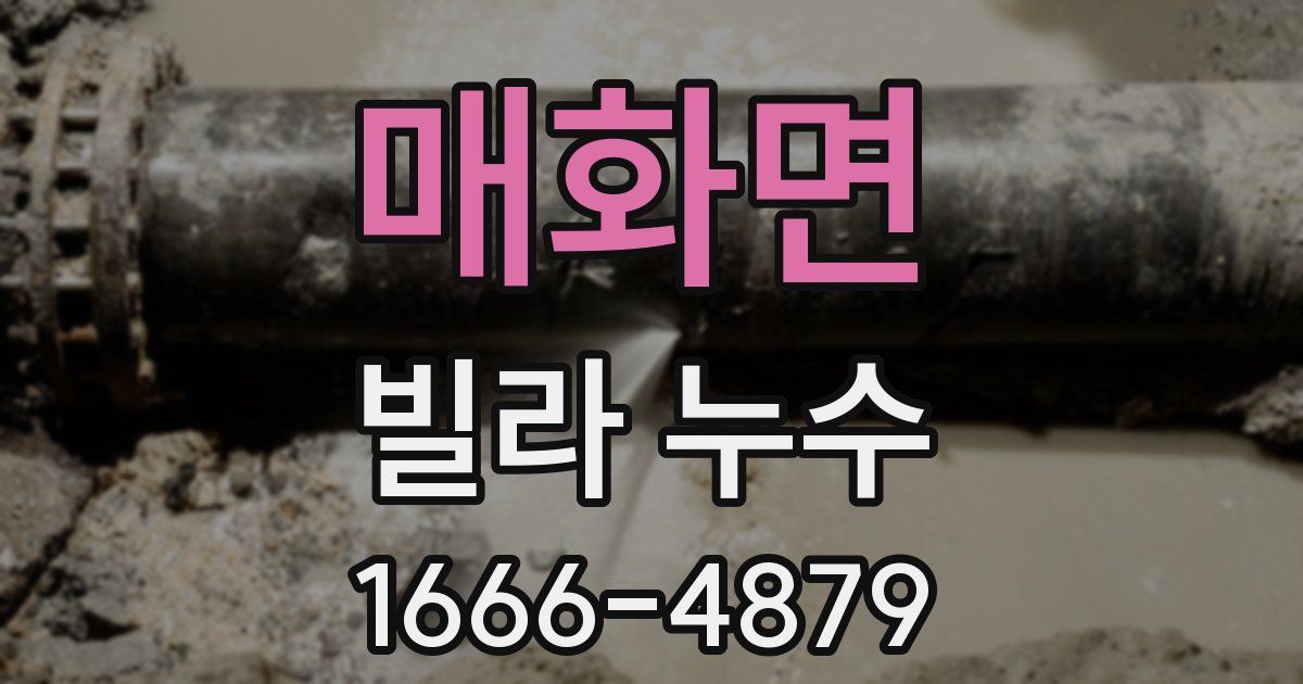 매화면 빌라 누수