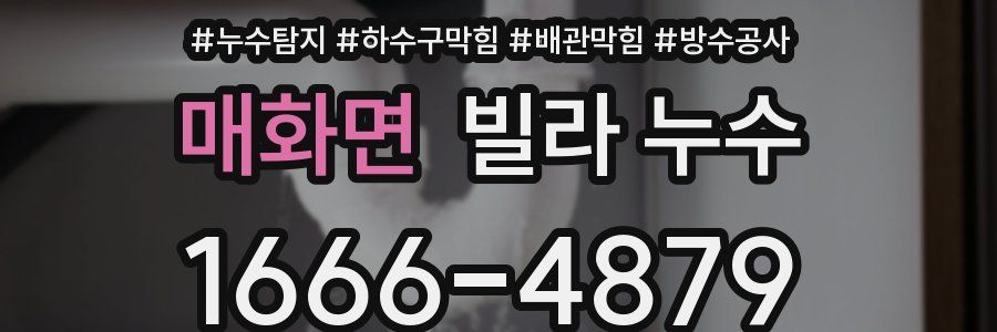 매화면 빌라 누수