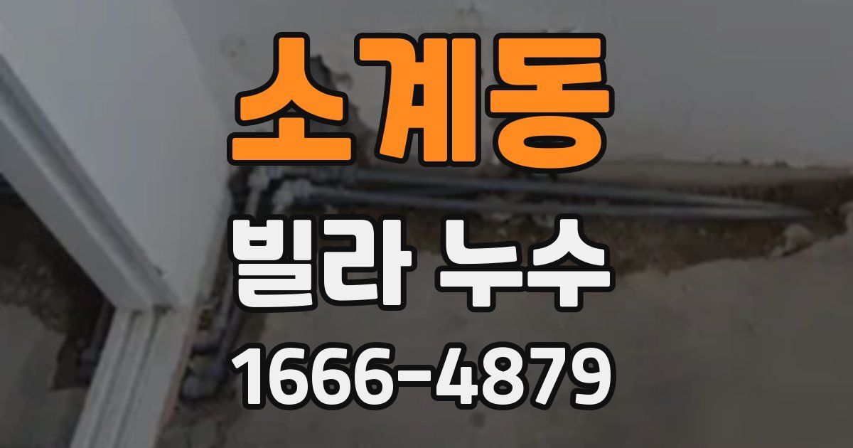 소계동 빌라 누수
