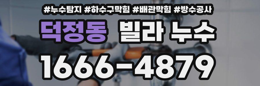 덕정동 빌라 누수