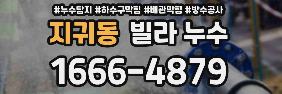 지귀동 빌라 누수
