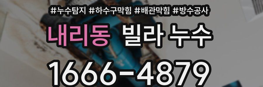 내리동 빌라 누수