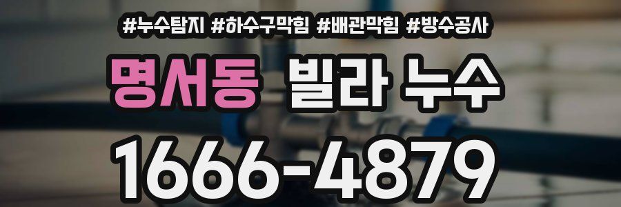 명서동 빌라 누수