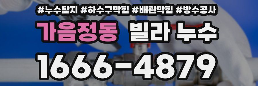 가음정동 빌라 누수