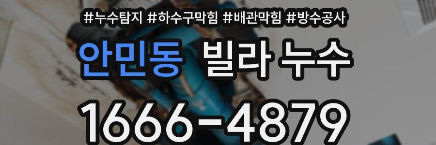 안민동 빌라 누수