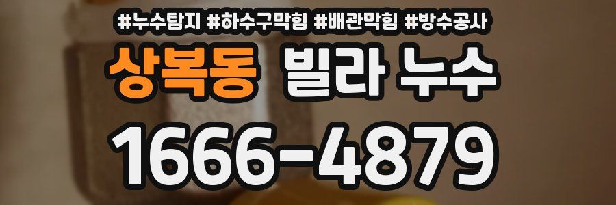 상복동 빌라 누수