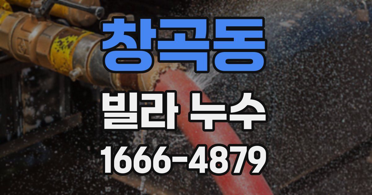 창곡동 빌라 누수