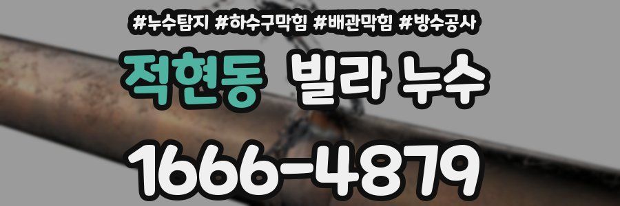 적현동 빌라 누수