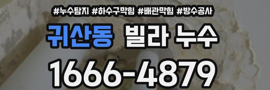 귀산동 빌라 누수