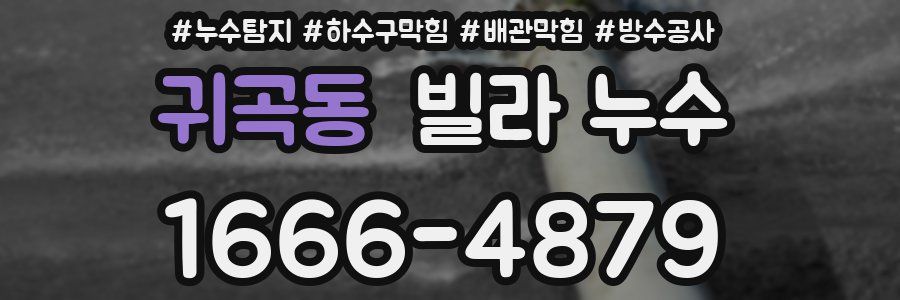 귀곡동 빌라 누수
