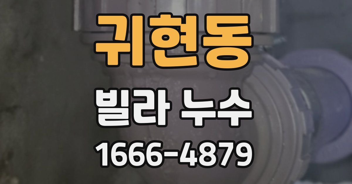 귀현동 빌라 누수