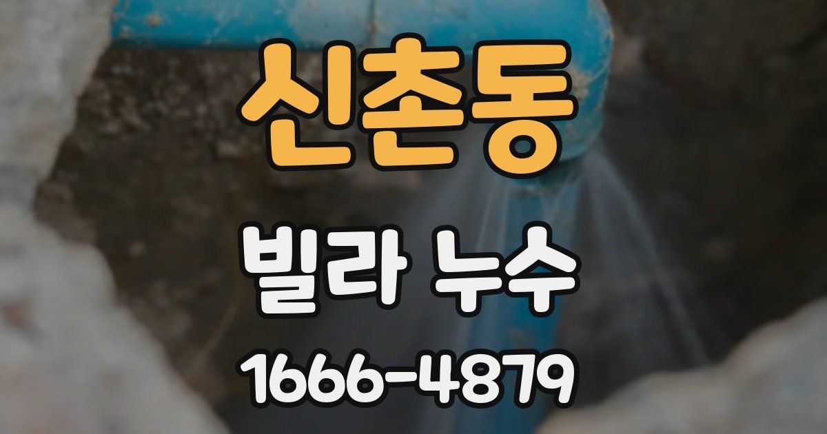 신촌동 빌라 누수