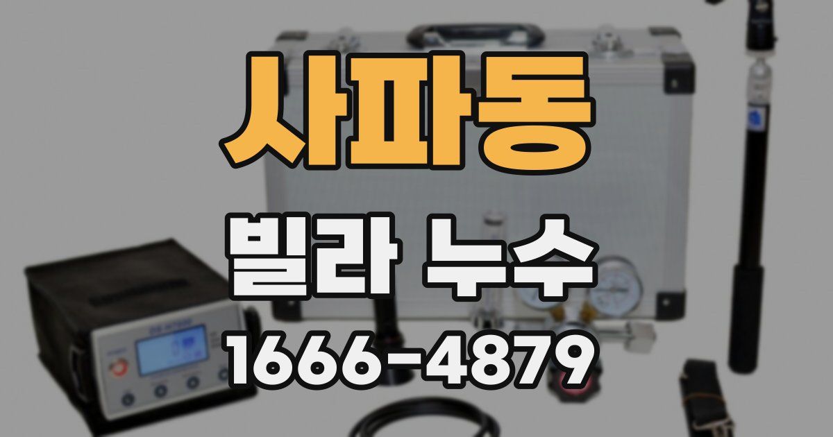 사파동 빌라 누수