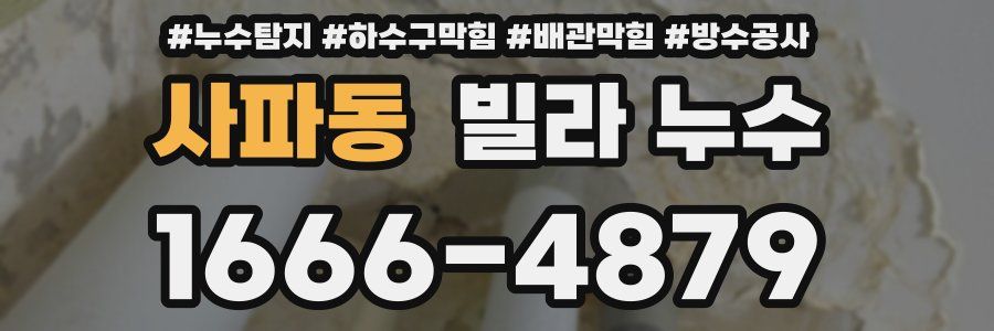 사파동 빌라 누수