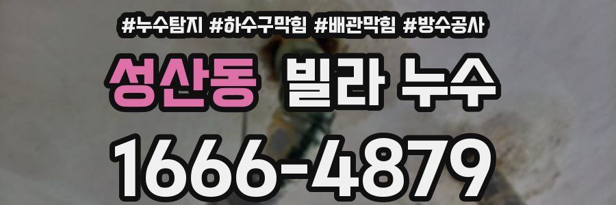 성산동 빌라 누수