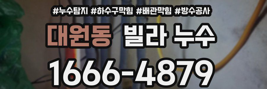 대원동 빌라 누수