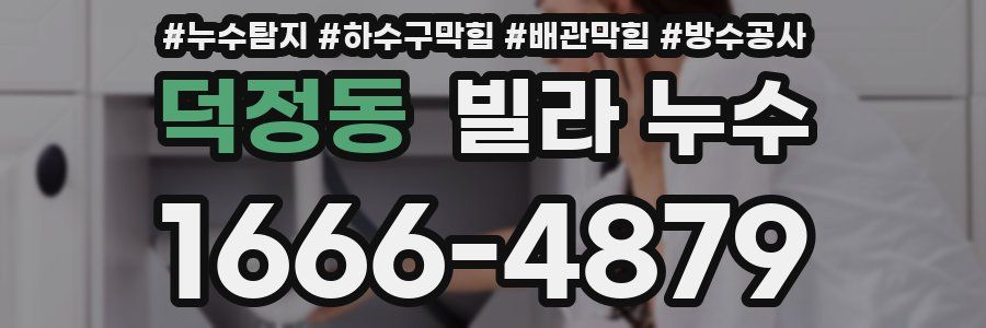 덕정동 빌라 누수