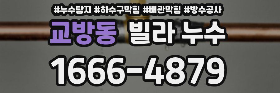 교방동 빌라 누수