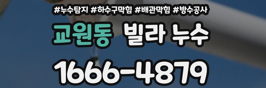 교원동 빌라 누수