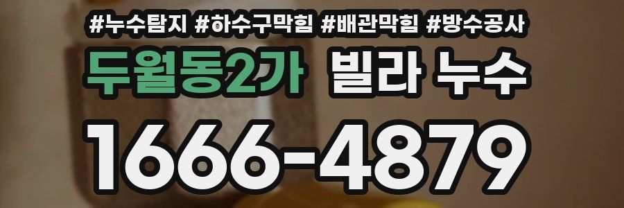 두월동2가 빌라 누수