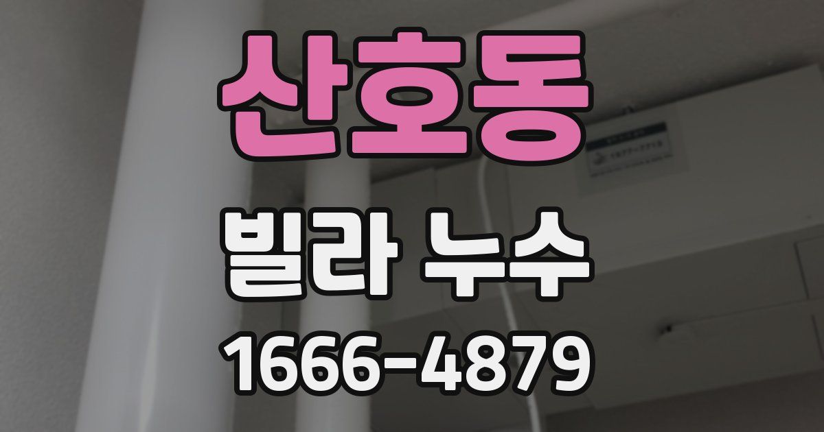 산호동 빌라 누수
