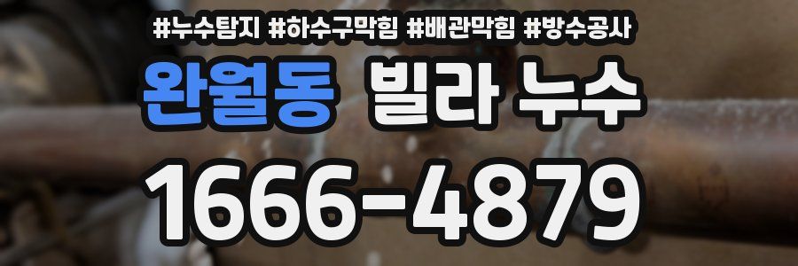 완월동 빌라 누수