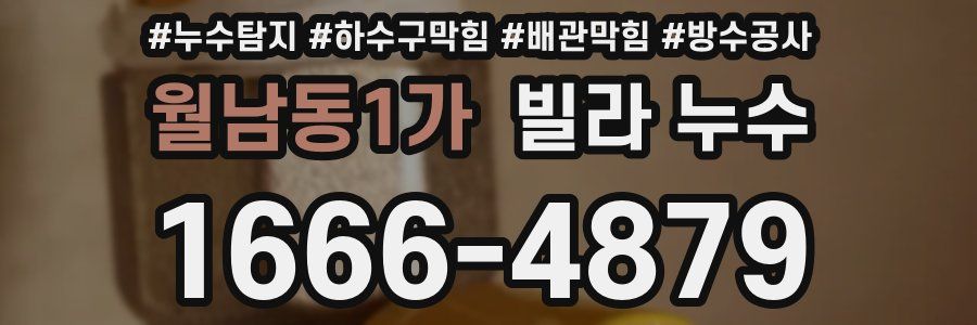 월남동1가 빌라 누수