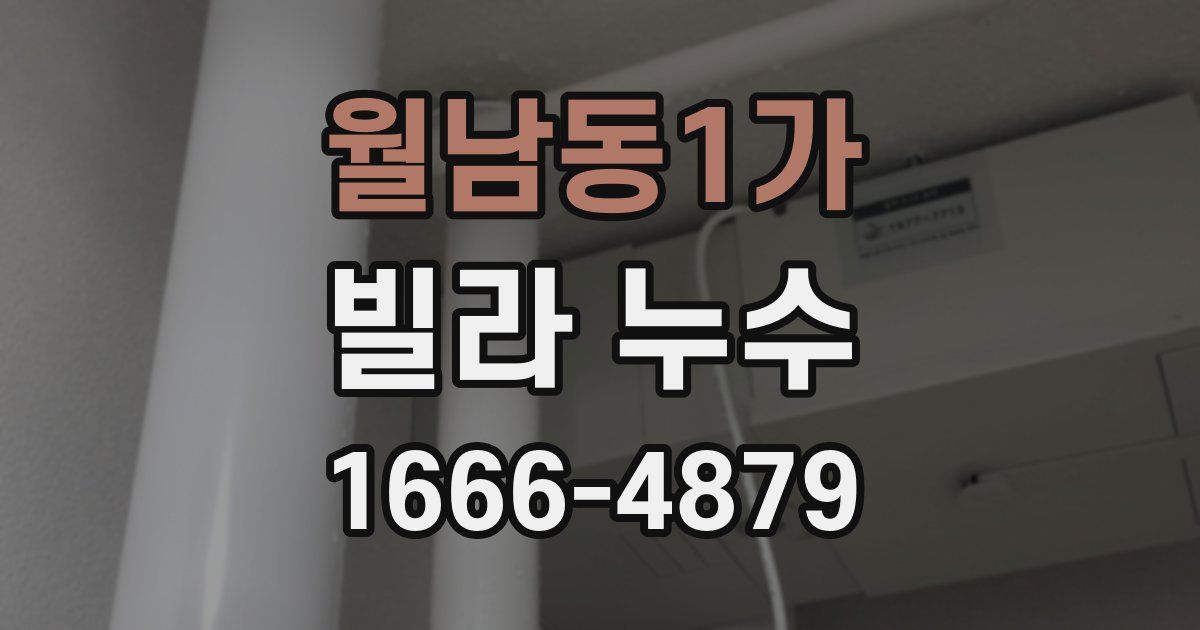 월남동1가 빌라 누수