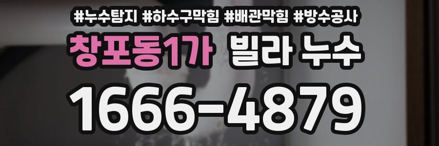 창포동1가 빌라 누수