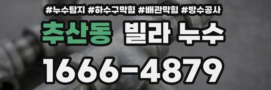 추산동 빌라 누수