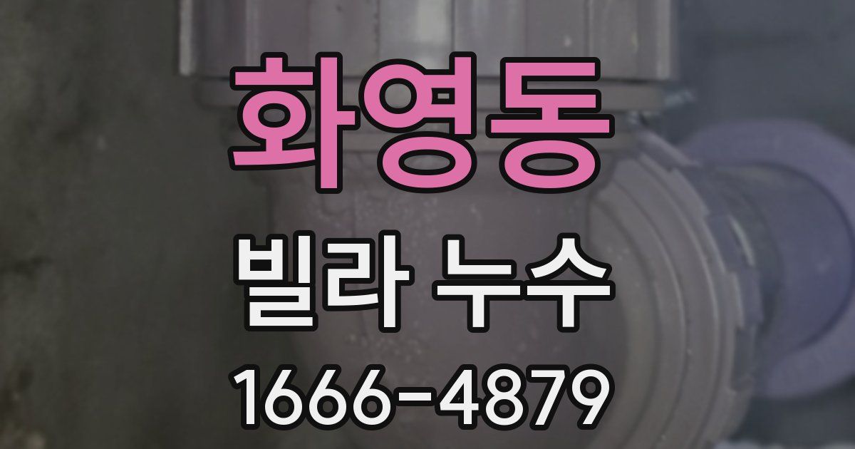 화영동 빌라 누수