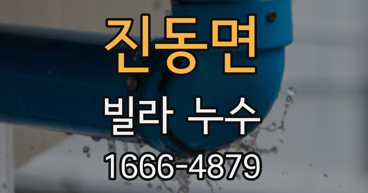 진동면 빌라 누수