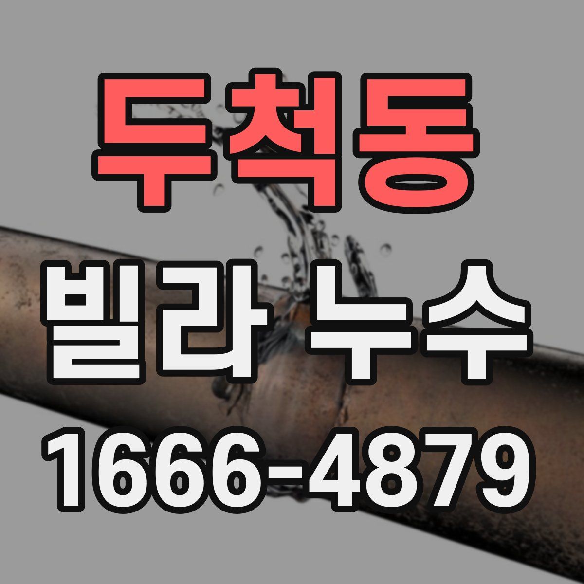 두척동 빌라 누수