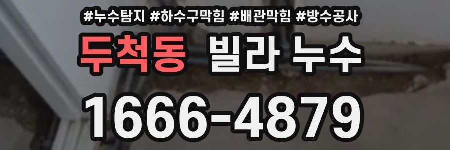 두척동 빌라 누수