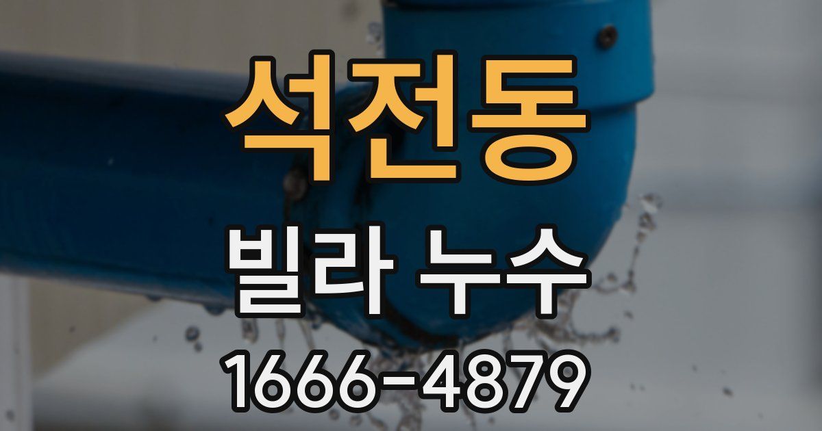 석전동 빌라 누수