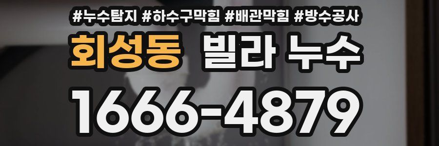 회성동 빌라 누수