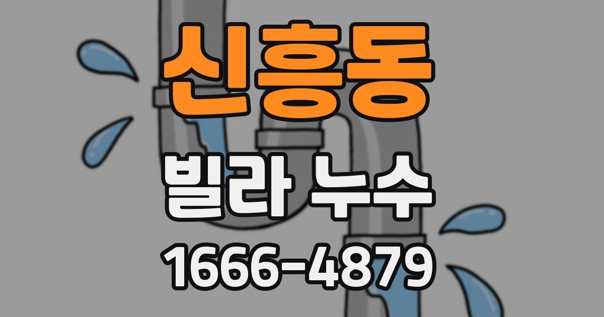 신흥동 빌라 누수