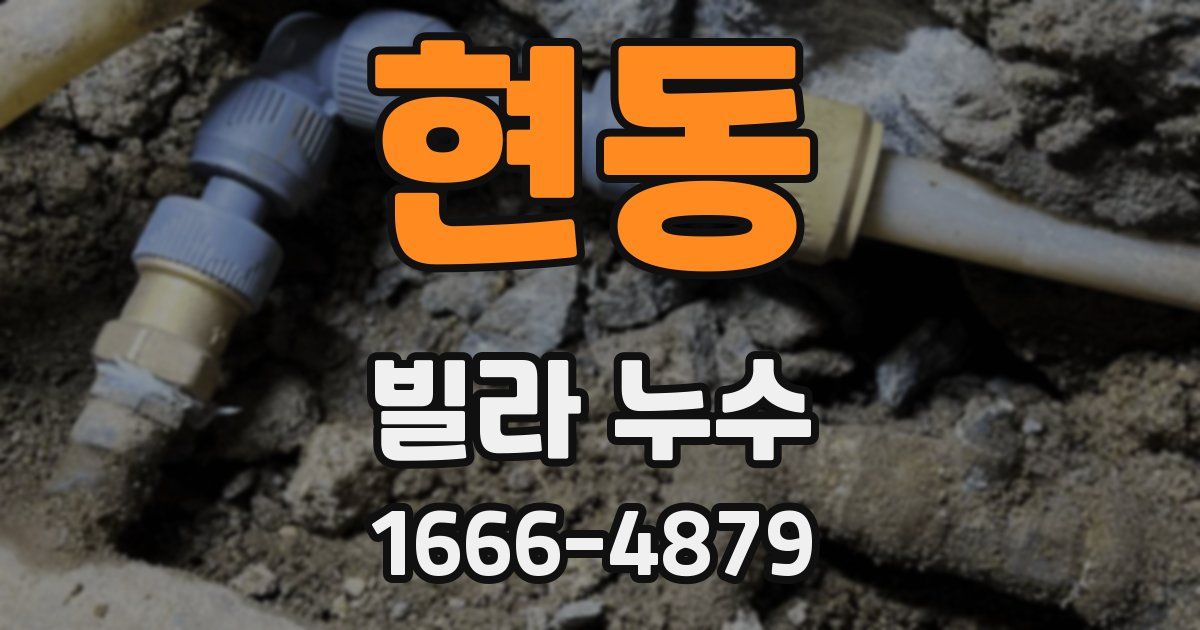 현동 빌라 누수