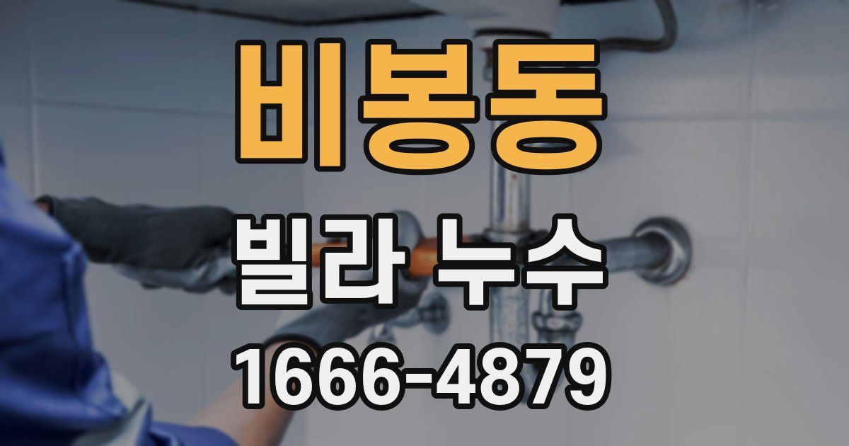 비봉동 빌라 누수