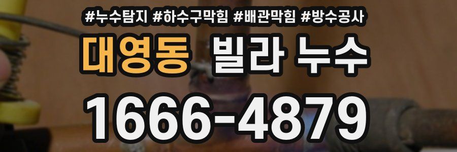 대영동 빌라 누수