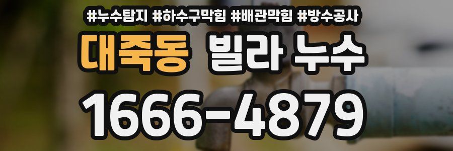 대죽동 빌라 누수