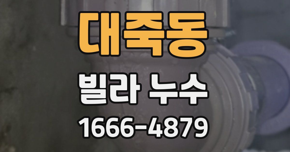 대죽동 빌라 누수