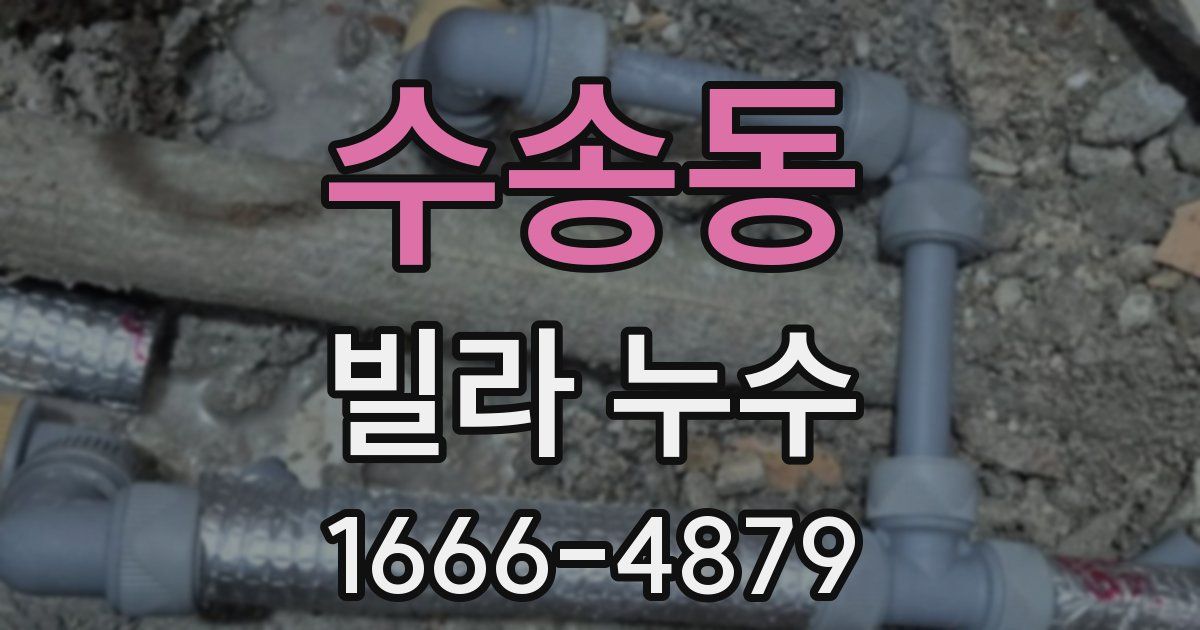 수송동 빌라 누수