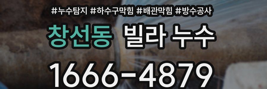 창선동 빌라 누수